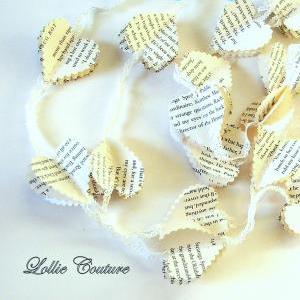 Lace With Scalloped Paper Heart Garland, Party..