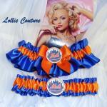 Ny Mets Garter Set - Bridal, Wedding, Sports Fan,..