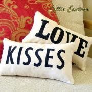 Love Pillow - Valentine Pillow - Valentine Gift - Valentines Day Decor - 6" x 11"